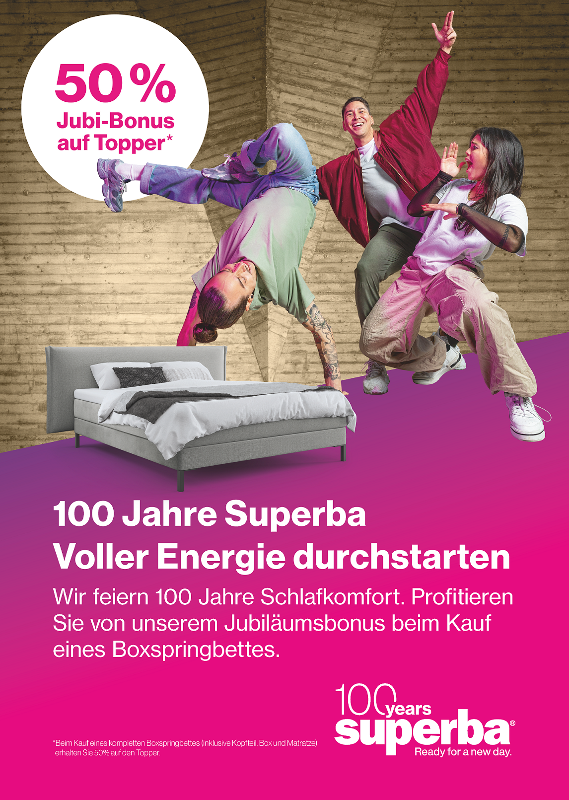 Superba Promotion - 50% auf den Topper